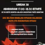 URRIAK 30, OSTEGUNA , KALABAZAK HUSTEN